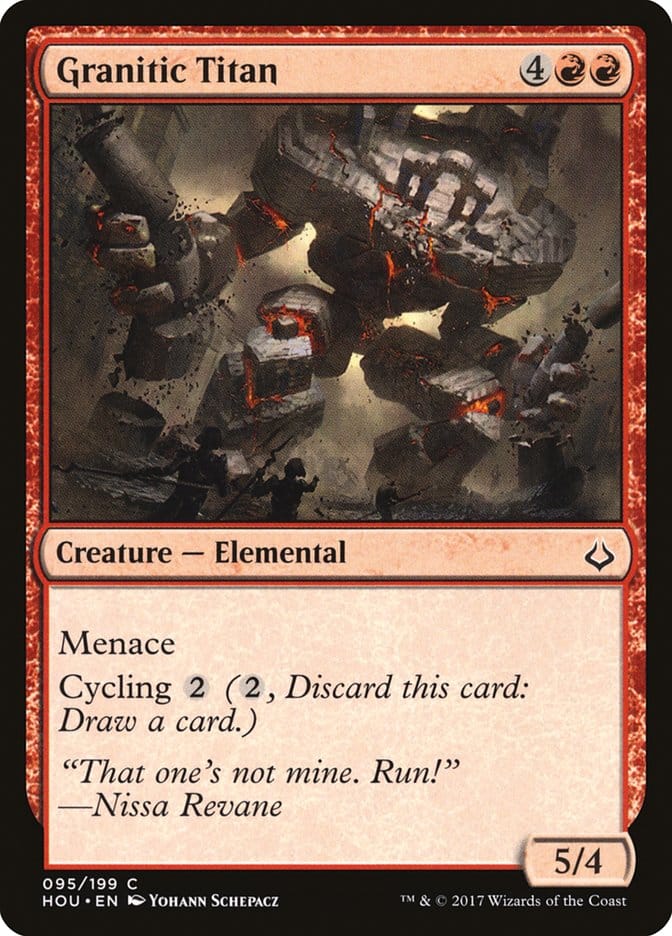 Granitic Titan [Hour of Devastation] Magic: The Gathering