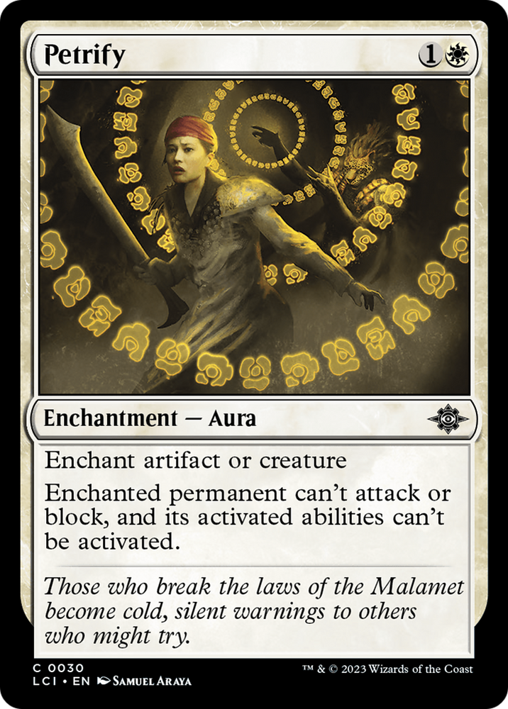 Petrify [The Lost Caverns of Ixalan] Magic: The Gathering