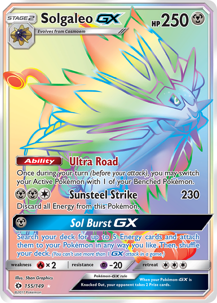 Solgaleo GX (155/149) [Sun & Moon: Base Set] Pokémon
