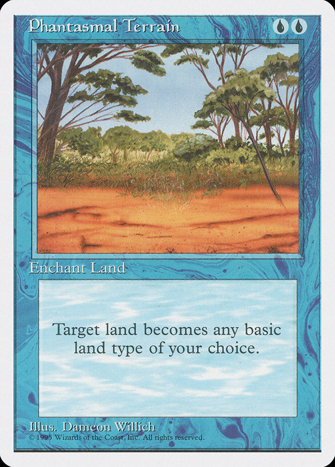 Phantasmal Terrain [Fourth Edition] Magic: The Gathering
