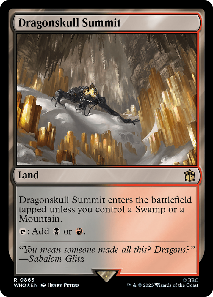 Dragonskull Summit (Surge Foil) [Doctor Who] Magic: The Gathering