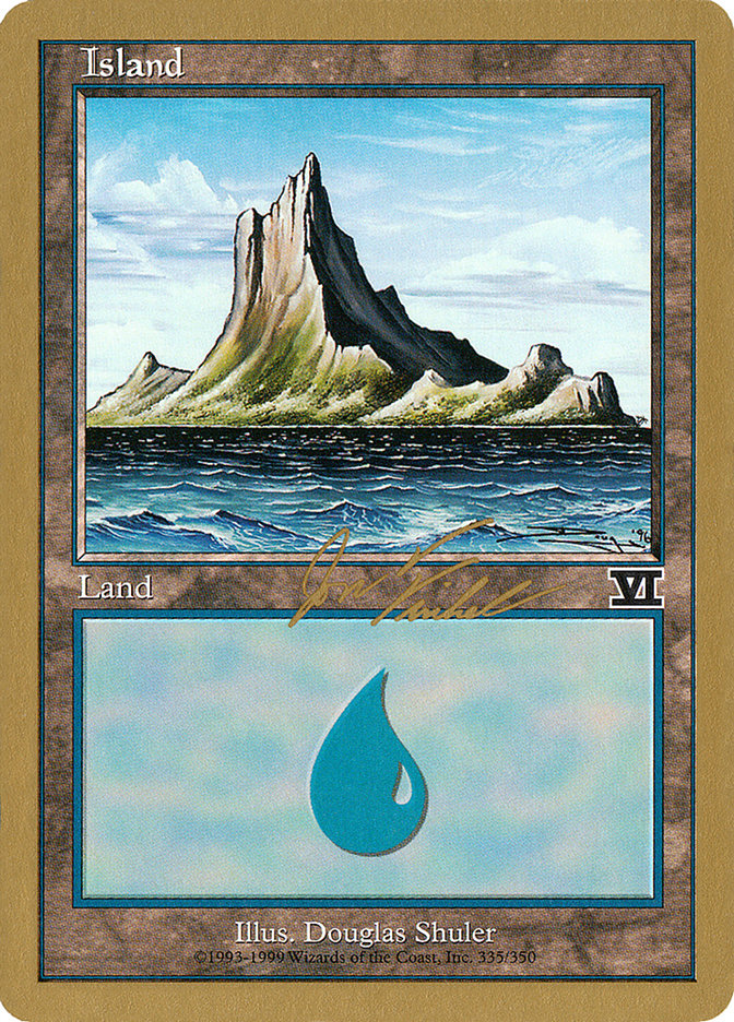 Island (jf335) (Jon Finkel) [World Championship Decks 2000] Magic: The Gathering
