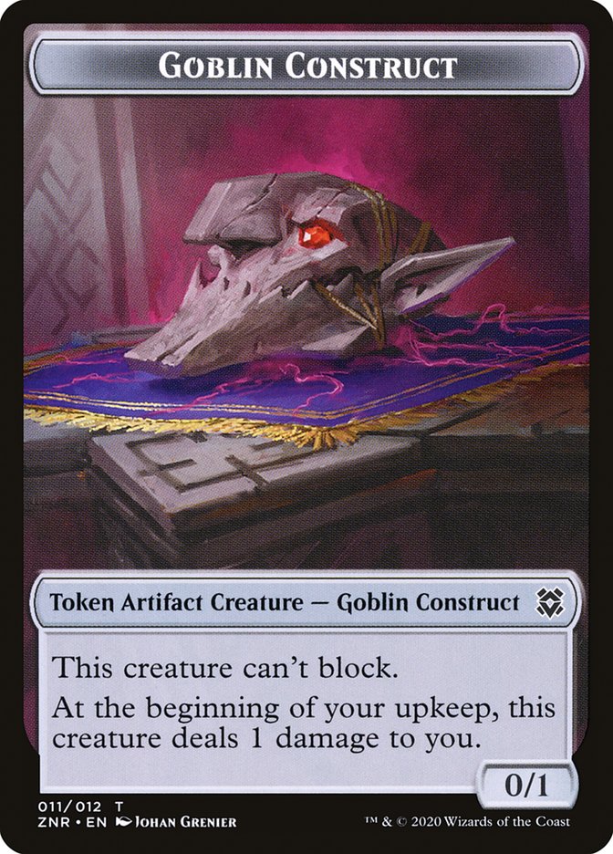 Drake // Goblin Construct Double-Sided Token [Zendikar Rising Tokens] Magic: The Gathering
