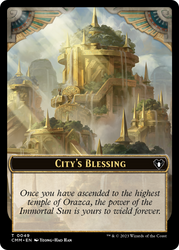 City's Blessing // Construct (0075) Double-Sided Token [Commander Masters Tokens] Magic: The Gathering