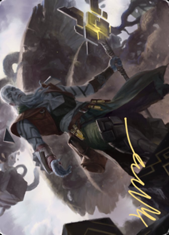 Orah, Skyclave Hierophant Art Card (Gold-Stamped Signature) [Zendikar Rising Art Series] Magic: The Gathering
