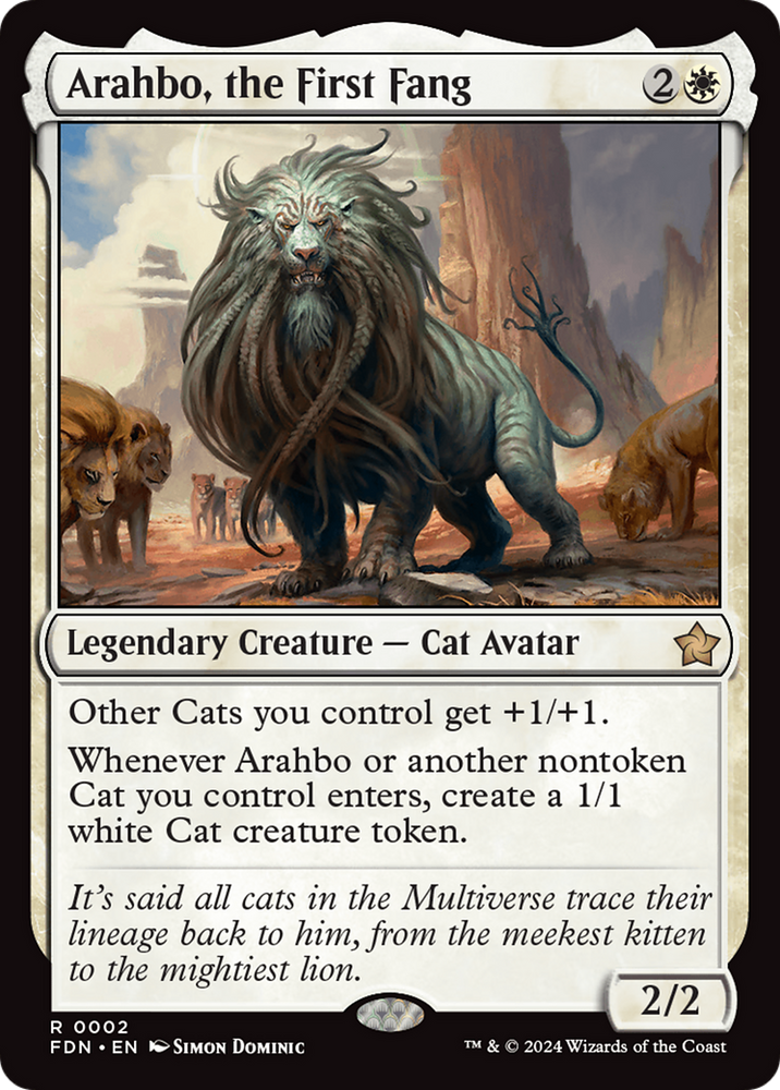 Arahbo, the First Fang [Foundations] Magic: The Gathering