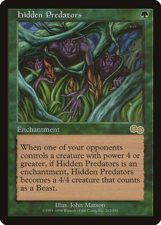Hidden Predators [Urza's Saga] Magic: The Gathering
