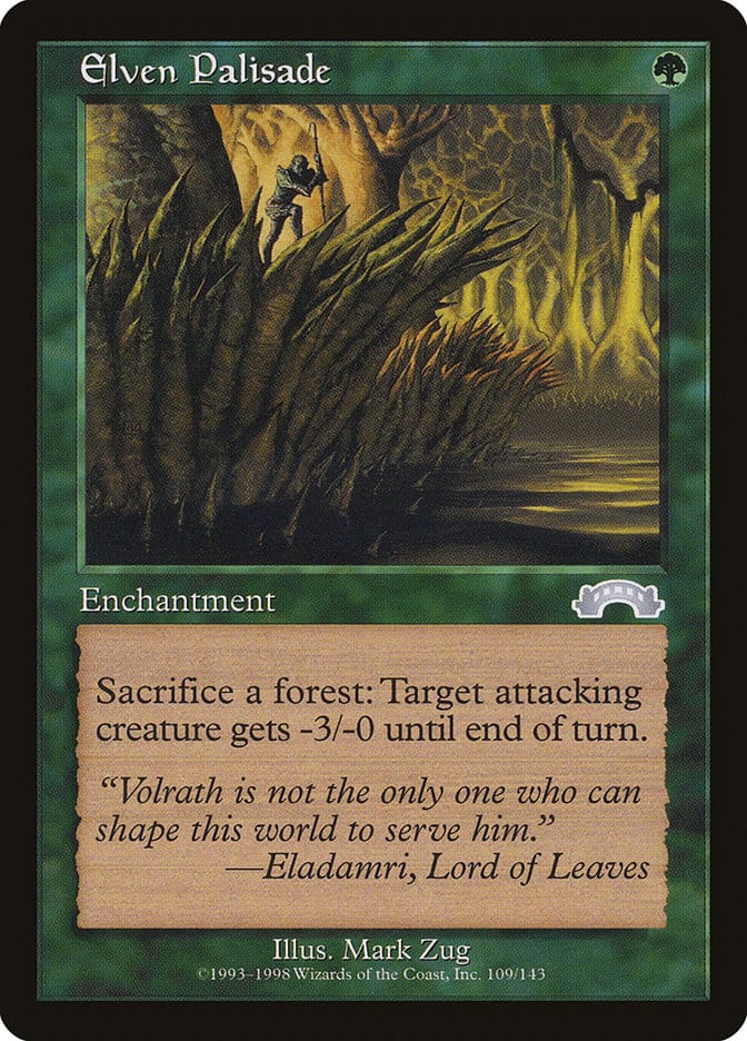 Elven Palisade [Exodus] Magic: The Gathering