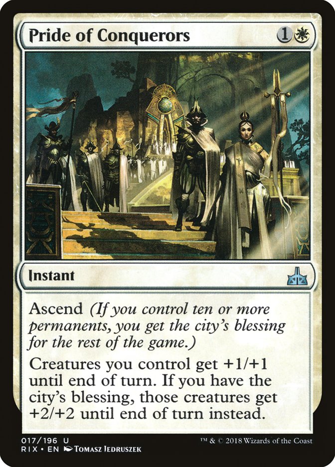 Pride of Conquerors [Rivals of Ixalan] Magic: The Gathering