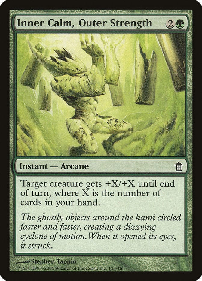 Inner Calm, Outer Strength [Saviors of Kamigawa] Magic: The Gathering
