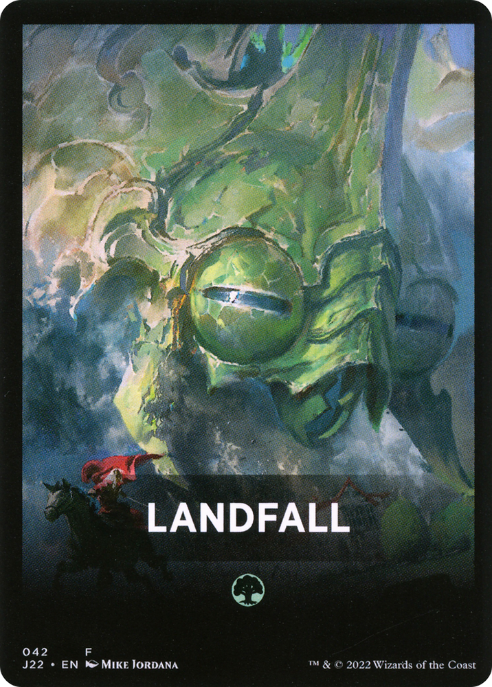 Landfall Theme Card [Jumpstart 2022 Front Cards] Magic: The Gathering