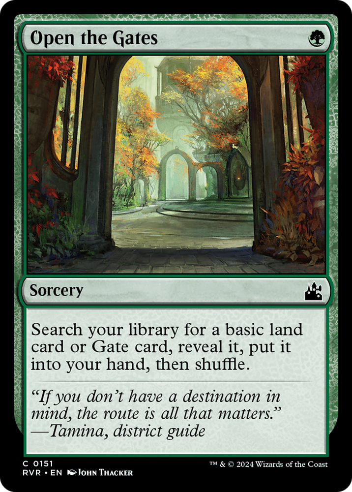 Open the Gates [Ravnica Remastered] Magic: The Gathering
