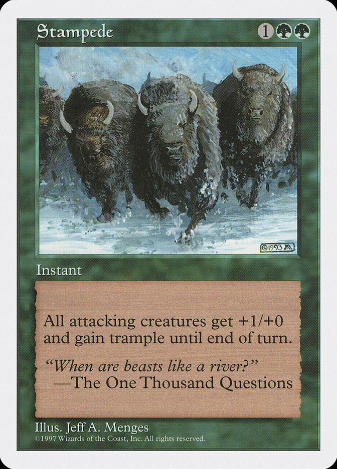 Stampede [Fifth Edition] Magic: The Gathering