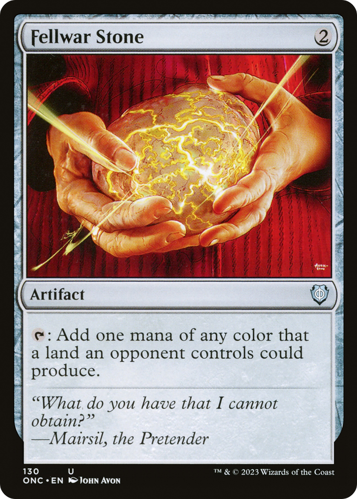 Fellwar Stone [Phyrexia: All Will Be One Commander] Magic: The Gathering