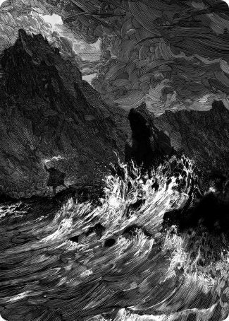 Island Art Card [Innistrad: Midnight Hunt Art Series] Magic: The Gathering