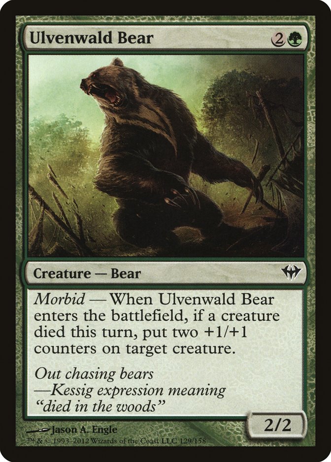 Ulvenwald Bear [Dark Ascension] Magic: The Gathering
