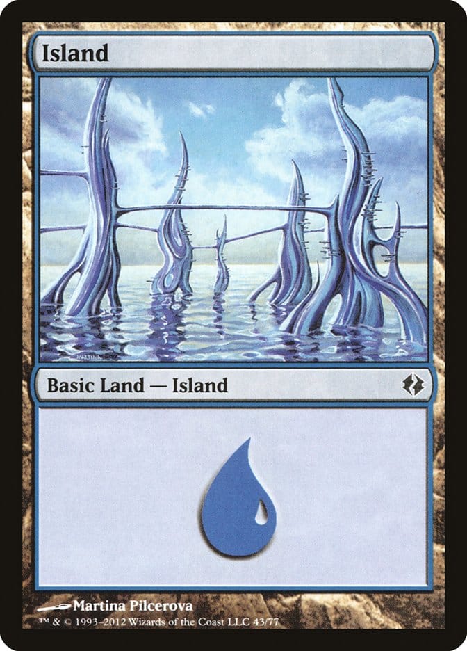 Island (43) [Duel Decks: Venser vs. Koth] Magic: The Gathering
