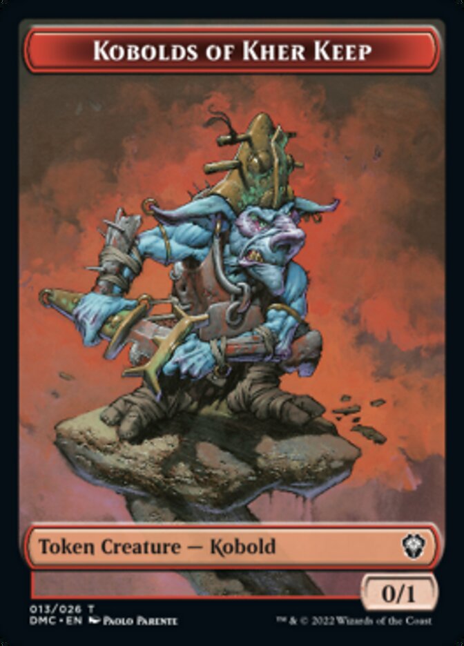 Soldier // Kobolds of Kher Keep Double-Sided Token [Dominaria United Tokens] Magic: The Gathering