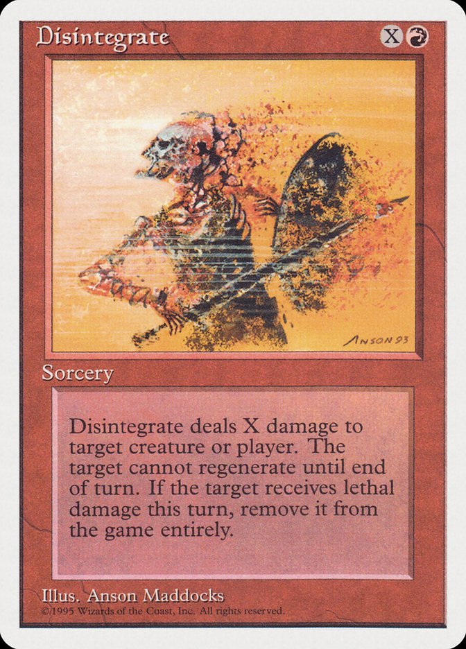 Disintegrate [Rivals Quick Start Set] Magic: The Gathering