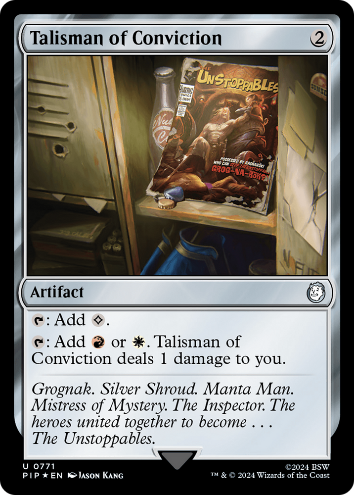 Talisman of Conviction (Surge Foil) [Fallout] Magic: The Gathering