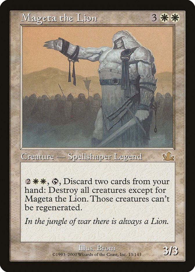 Mageta the Lion [Prophecy] Magic: The Gathering