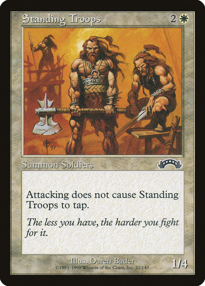 Standing Troops [Exodus] Magic: The Gathering