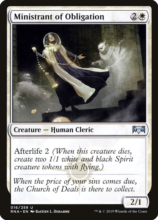 Ministrant of Obligation [Ravnica Allegiance] Magic: The Gathering