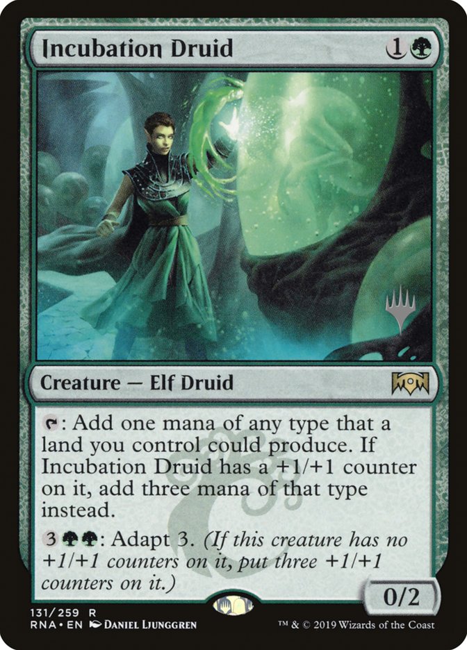 Incubation Druid (Promo Pack) [Ravnica Allegiance Promos] Magic: The Gathering