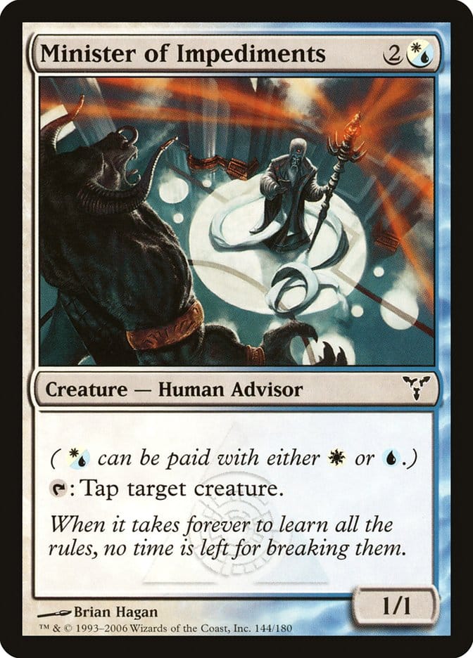 Minister of Impediments [Dissension] Magic: The Gathering