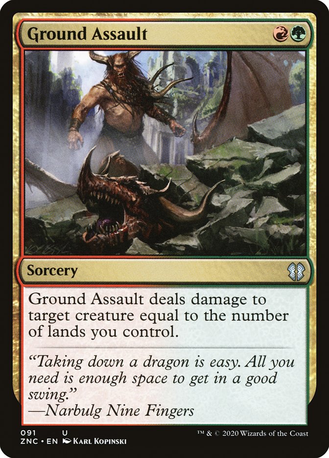 Ground Assault [Zendikar Rising Commander] Magic: The Gathering