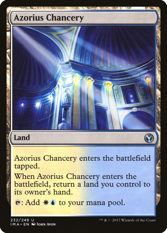 Azorius Chancery [Iconic Masters] Magic: The Gathering