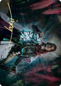 Tergrid, God of Fright Art Card (Gold-Stamped Signature) [Kaldheim Art Series] Magic: The Gathering