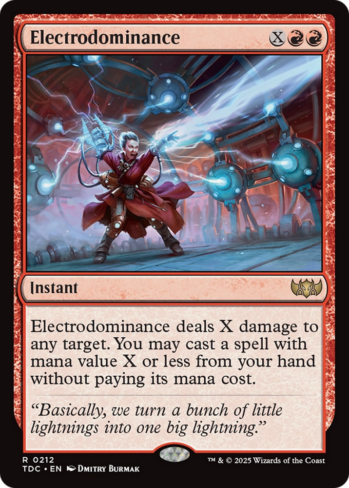 Electrodominance [Tarkir: Dragonstorm Commander] Magic: The Gathering
