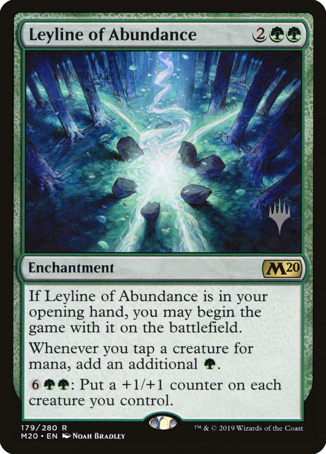 Leyline of Abundance (Promo Pack) [Core Set 2020 Promos] Magic: The Gathering