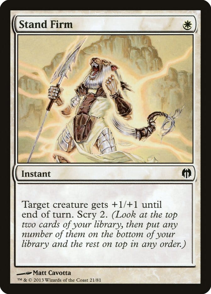 Stand Firm [Duel Decks: Heroes vs. Monsters] Magic: The Gathering