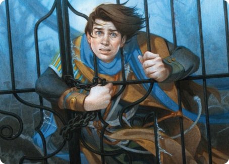 Locked in the Cemetery Art Card [Innistrad: Midnight Hunt Art Series] Magic: The Gathering