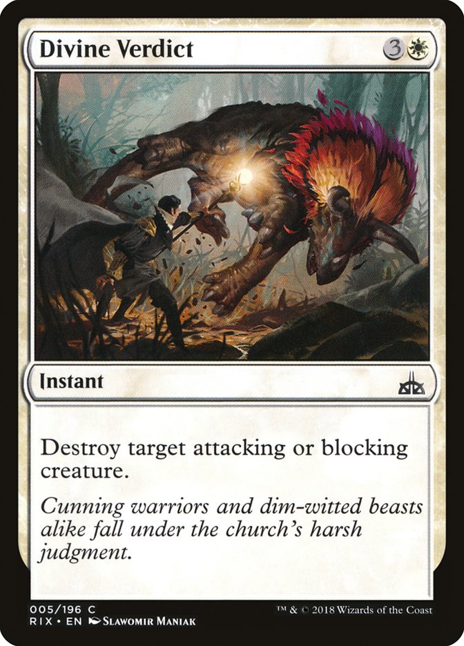 Divine Verdict [Rivals of Ixalan] Magic: The Gathering