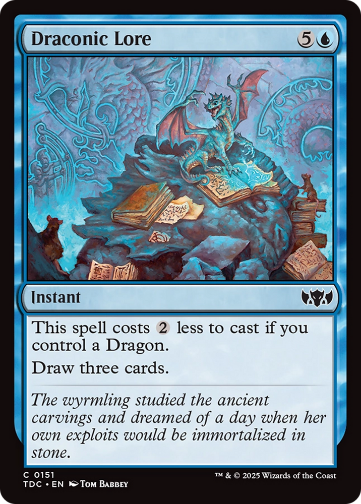 Draconic Lore [Tarkir: Dragonstorm Commander] Magic: The Gathering