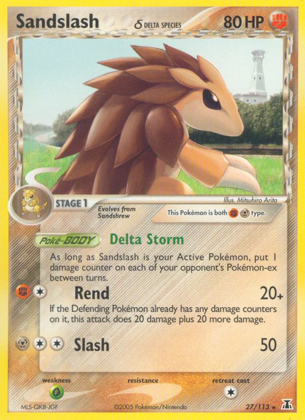 Sandslash (27/113) (Delta Species) [EX: Delta Species] Pokémon
