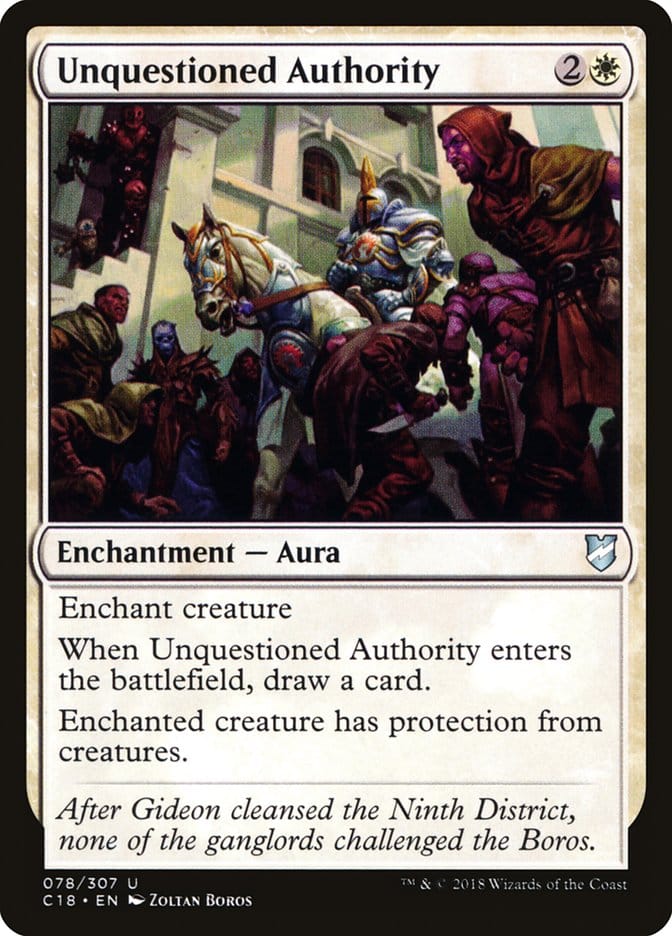Unquestioned Authority [Commander 2018] Magic: The Gathering