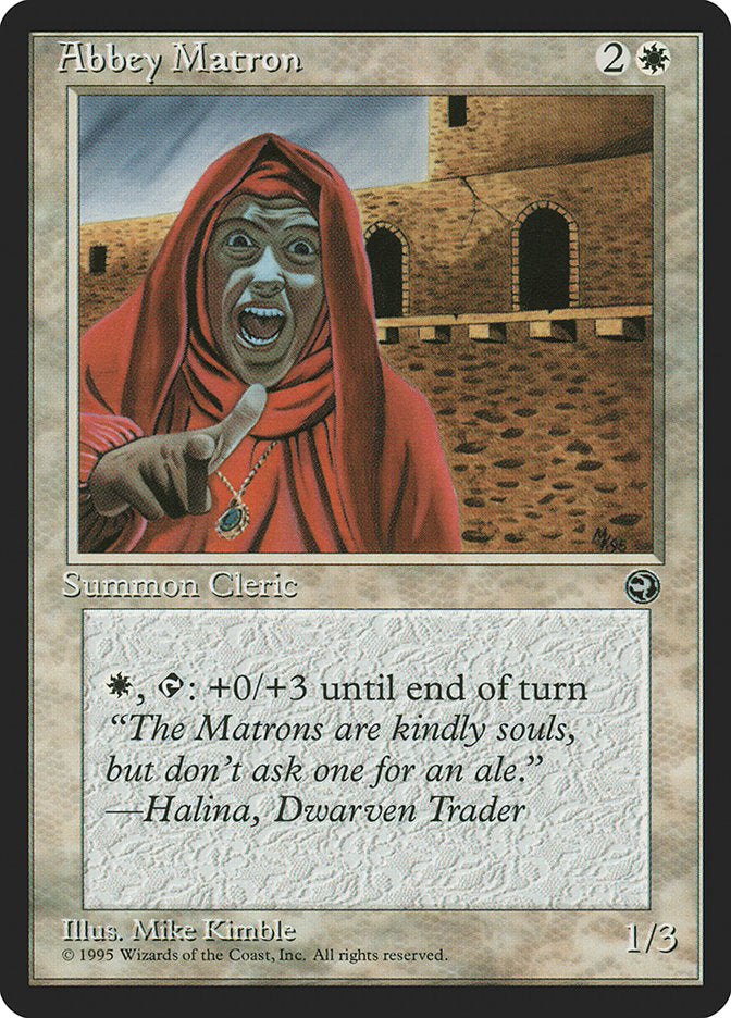Abbey Matron (Halina Flavor Text) [Homelands] Magic: The Gathering