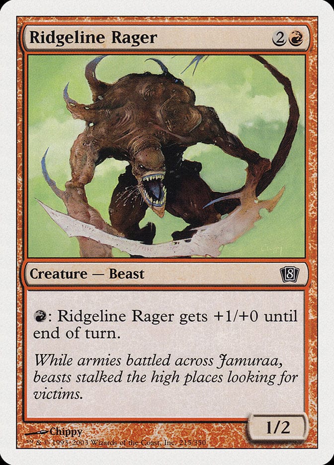 Ridgeline Rager [Eighth Edition] Magic: The Gathering