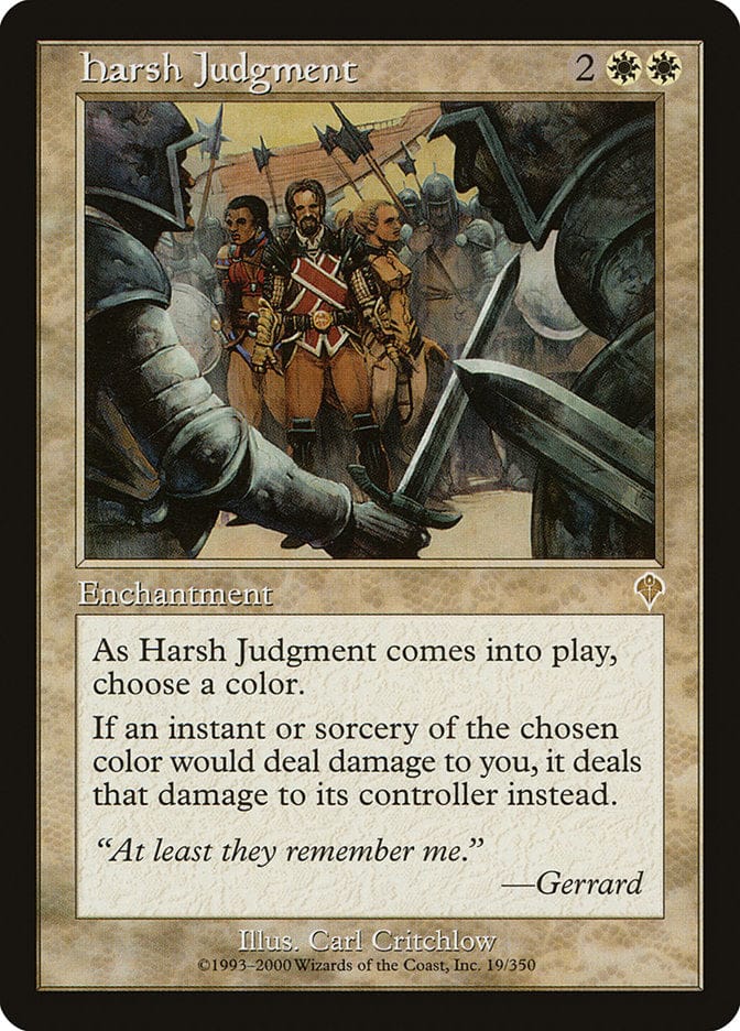 Harsh Judgment [Invasion] Magic: The Gathering