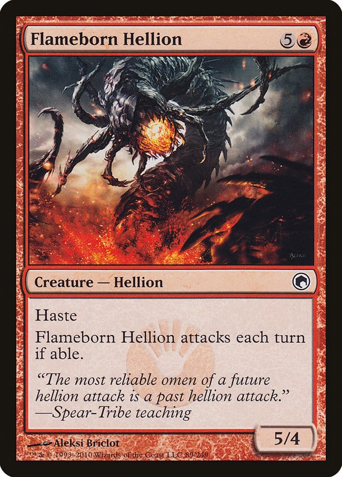 Flameborn Hellion [Scars of Mirrodin] Magic: The Gathering