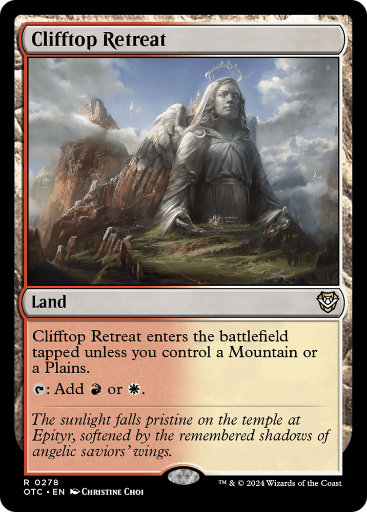 Clifftop Retreat [Outlaws of Thunder Junction Commander] Magic: The Gathering