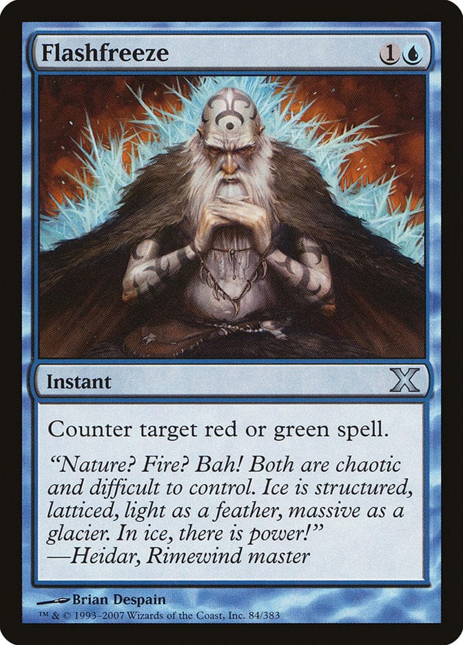Flashfreeze [Tenth Edition] Magic: The Gathering