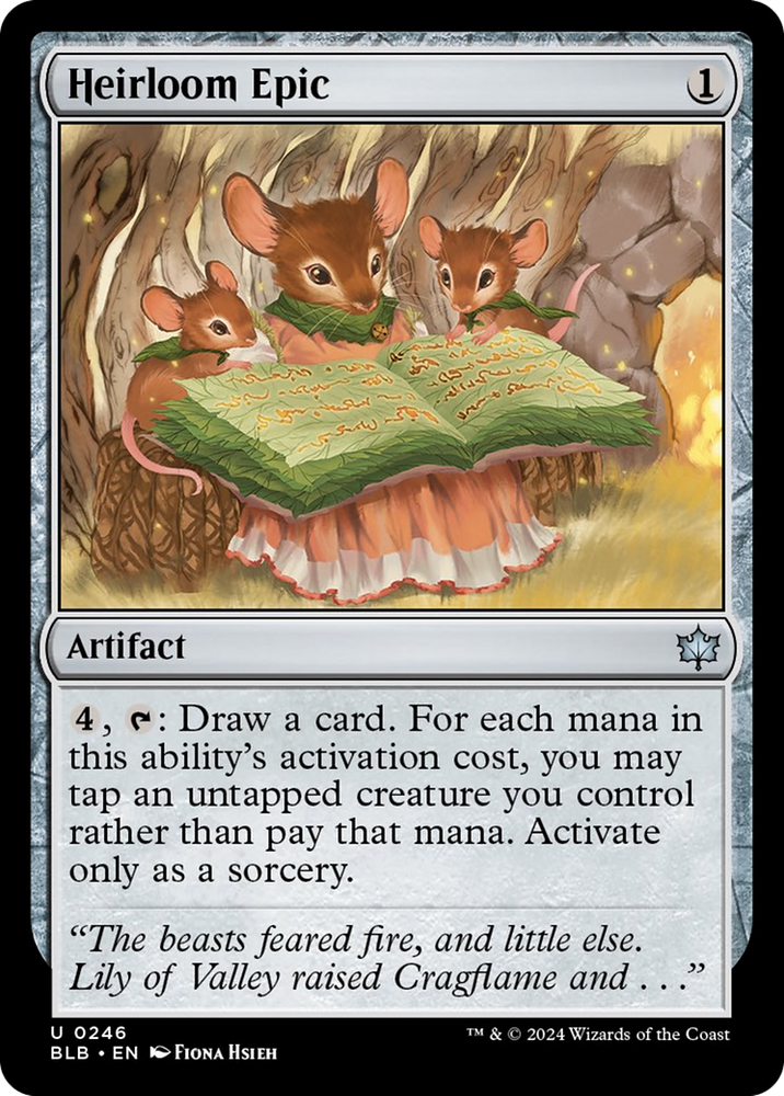 Heirloom Epic [Bloomburrow] Magic: The Gathering