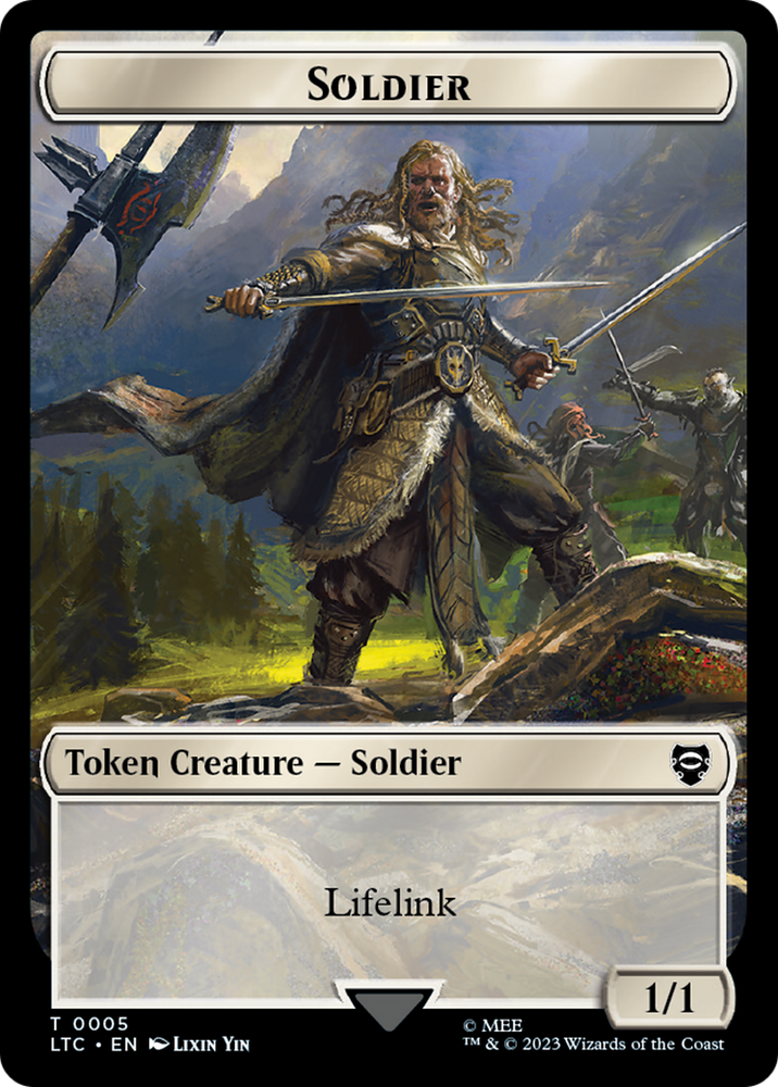 Soldier // Food Token [The Lord of the Rings: Tales of Middle-Earth Commander Tokens] Magic: The Gathering