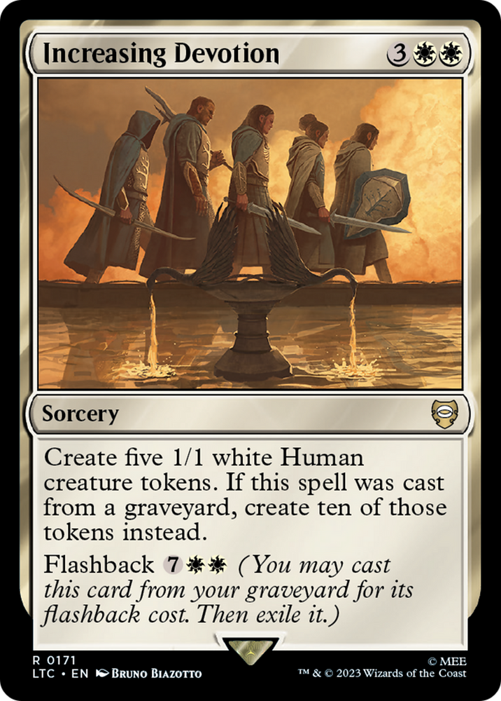 Increasing Devotion [The Lord of the Rings: Tales of Middle-Earth Commander] Magic: The Gathering