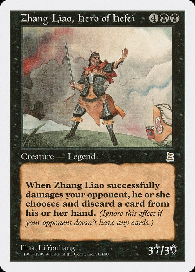 Zhang Liao, Hero of Hefei [Portal Three Kingdoms] Magic: The Gathering